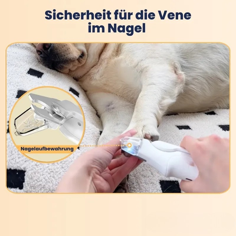 LichtSchere™ Pro - Die 2-in-1 LED-Krallenschere für sichere Pfotenpflege ohne Angst